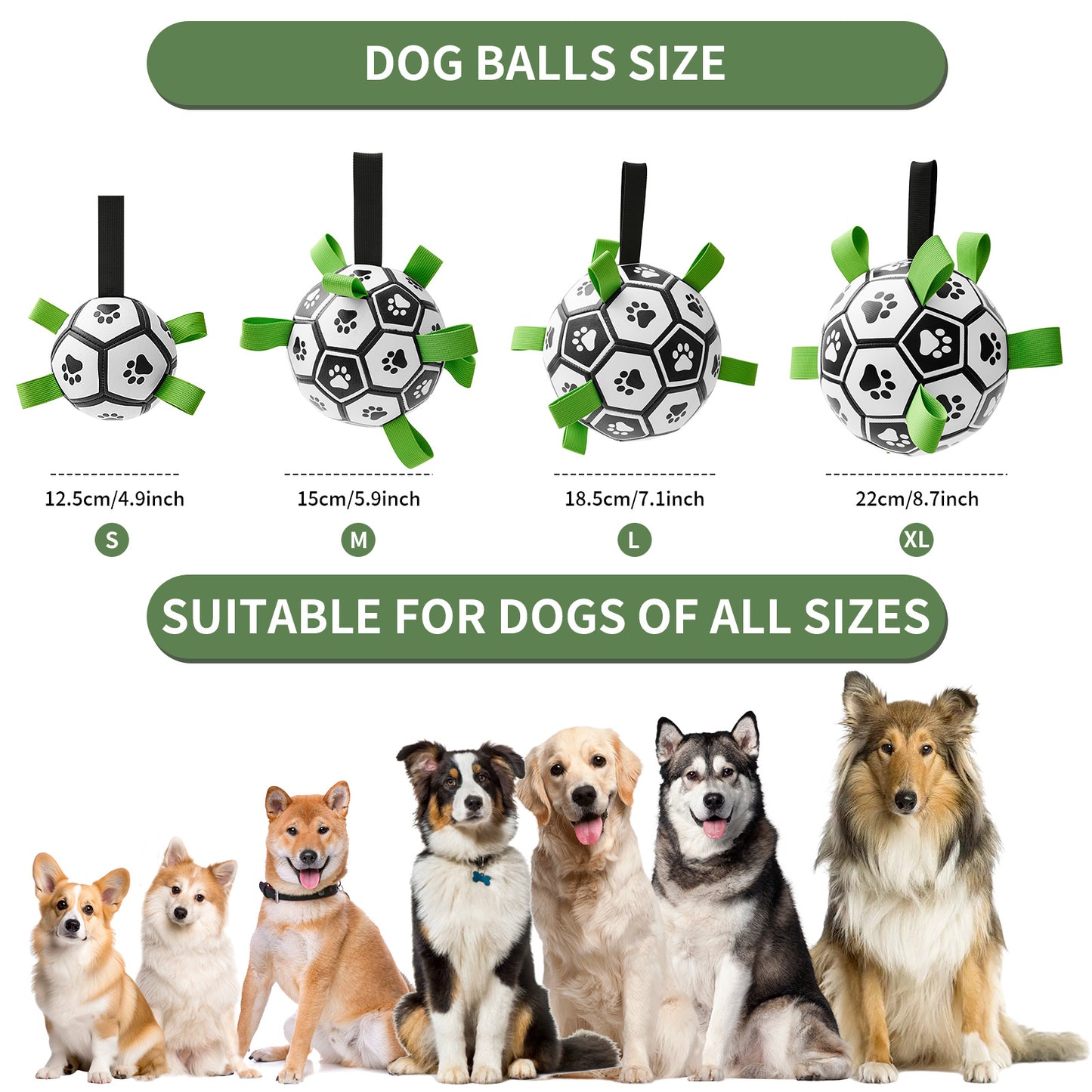 Interactive Dog Ball Toy - Dog Soccer Balls