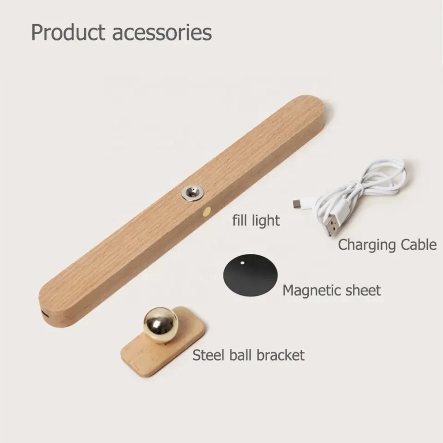 Wooden Cordless LED Night Light