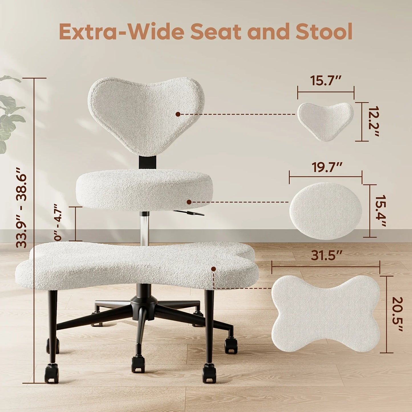 Ergonomic Cross-Legged Chair