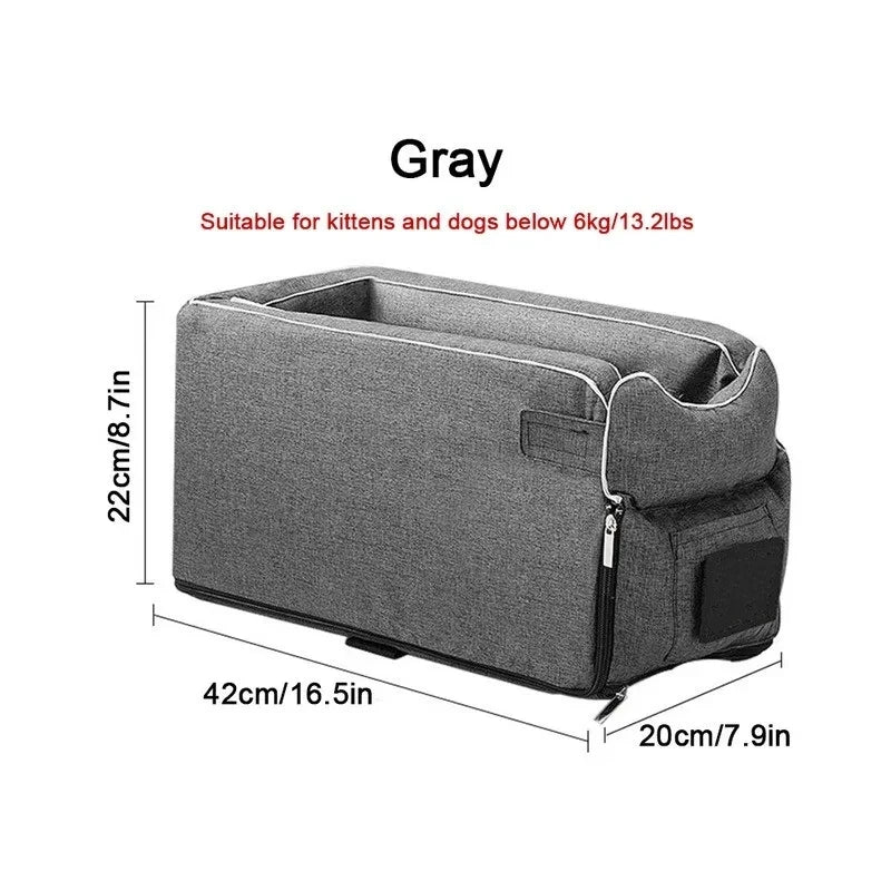 Car Central Dog Car Seat Bed Portable Carrier