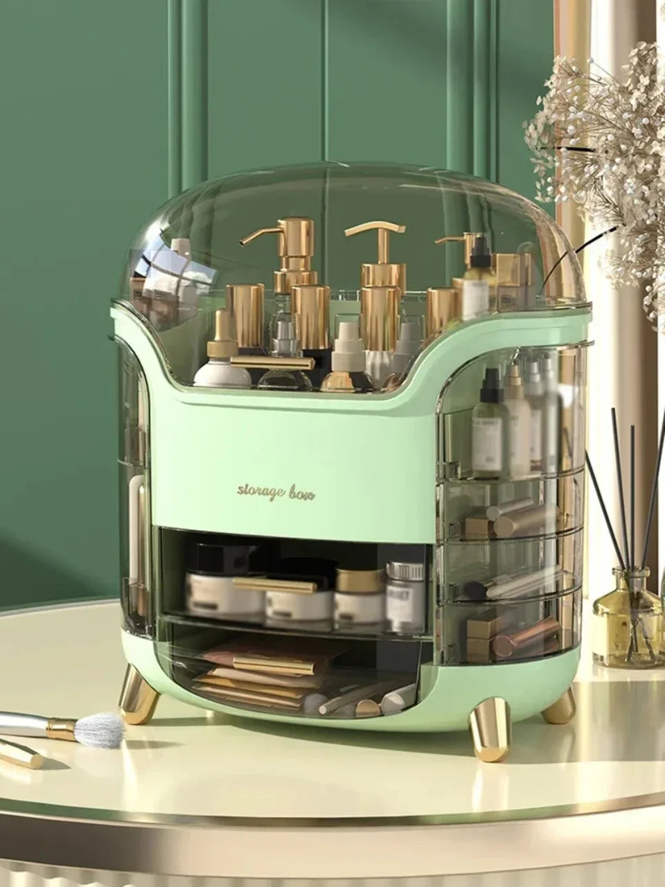 Makeup Organizer Transparent Jewelry Cosmetic Storage Box