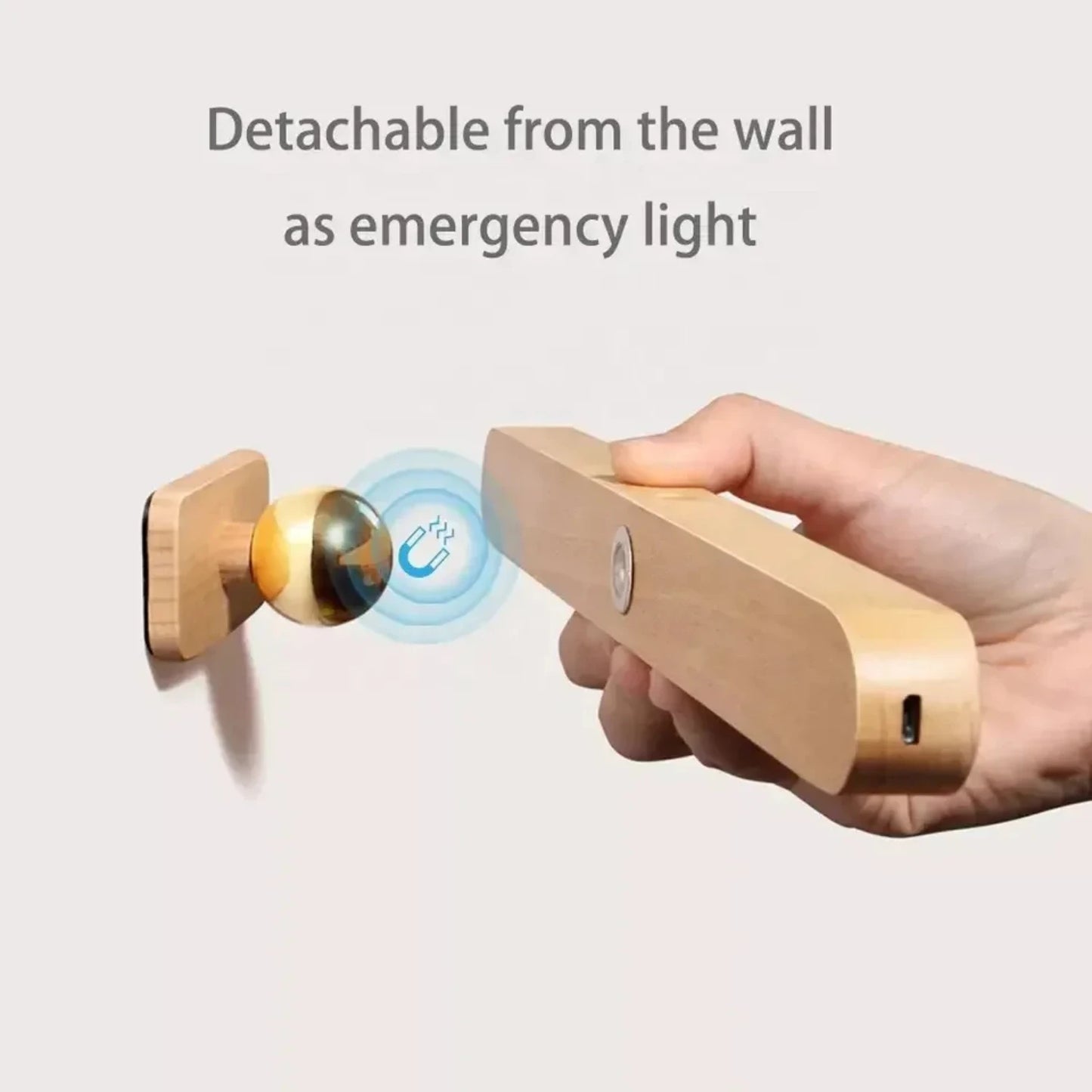 Wooden Cordless LED Night Light