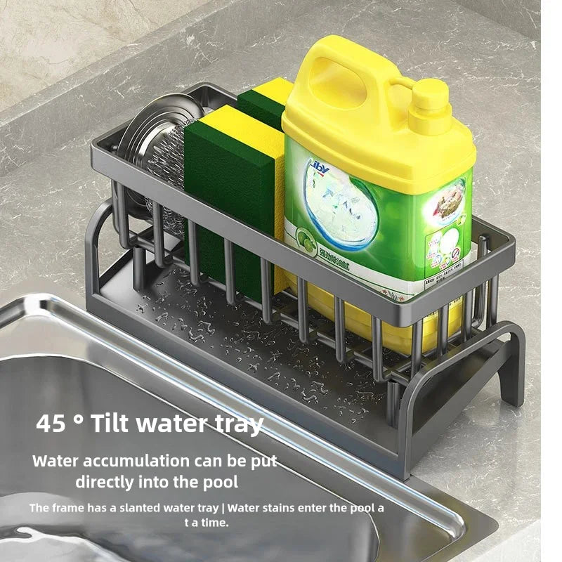 Kitchen Sink Drain Rack Shelf Organizer