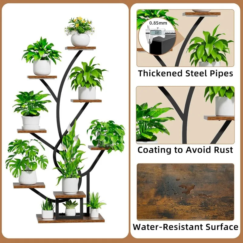 8 Tiered Plant Stand with Grow Lights