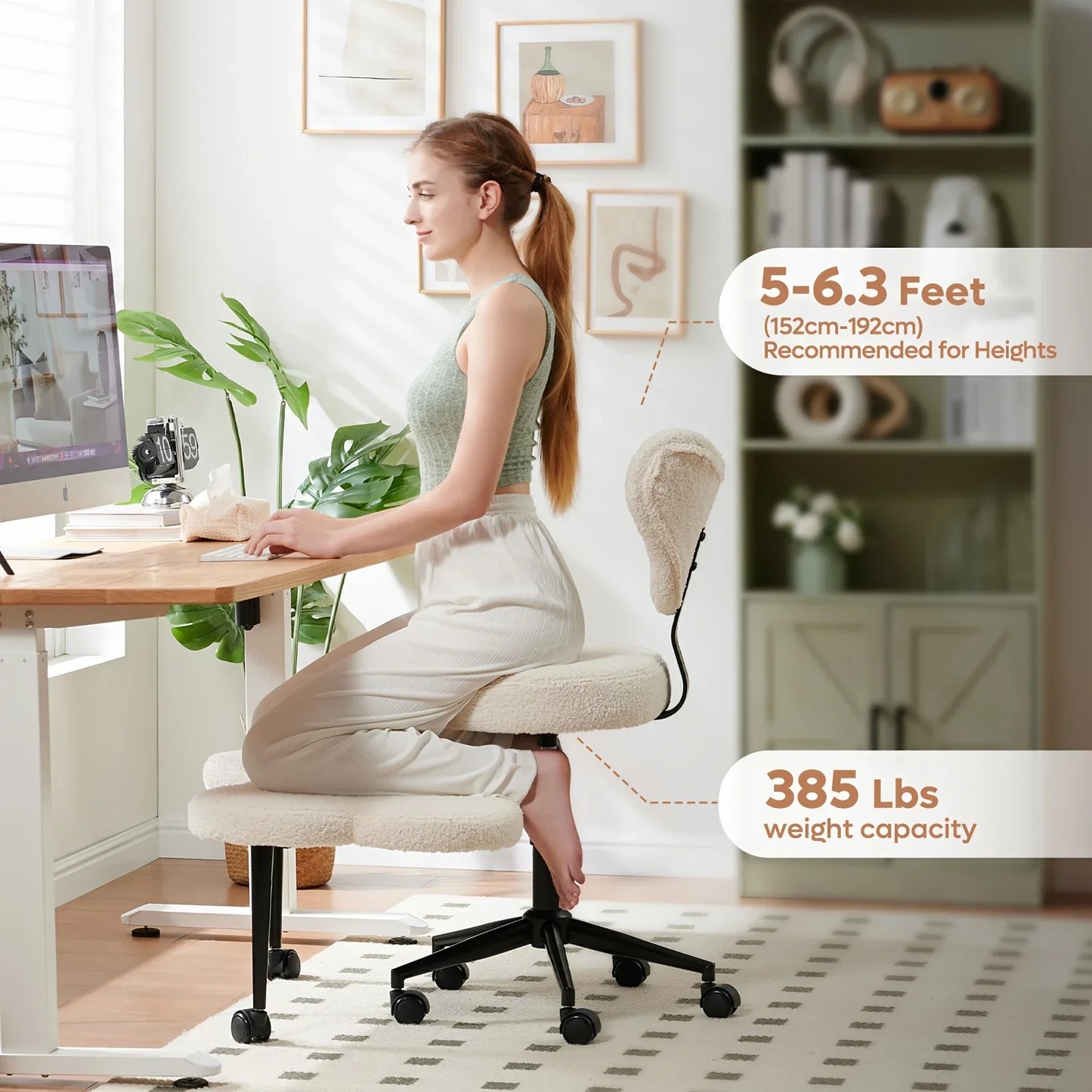 Ergonomic Cross-Legged Chair