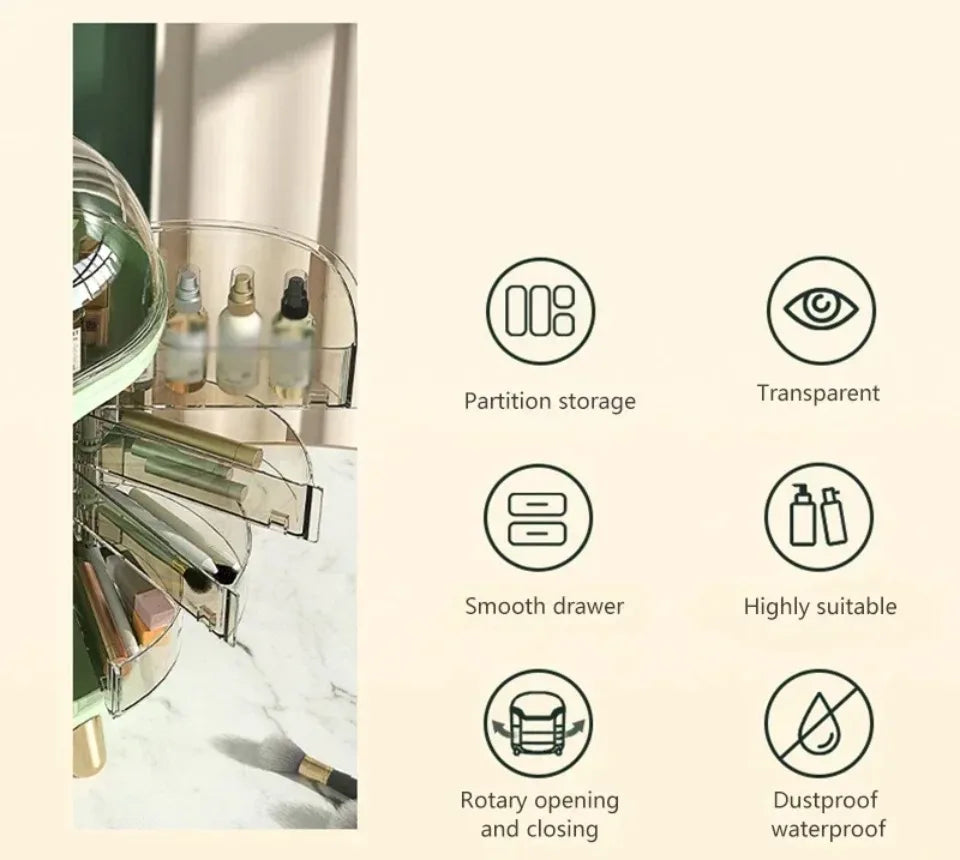 Makeup Organizer Transparent Jewelry Cosmetic Storage Box