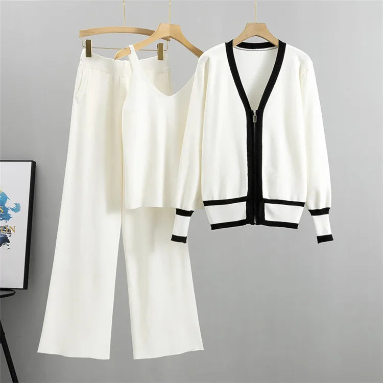 2025 Spring,Summer 3 Piece Set Women Long Sleeve