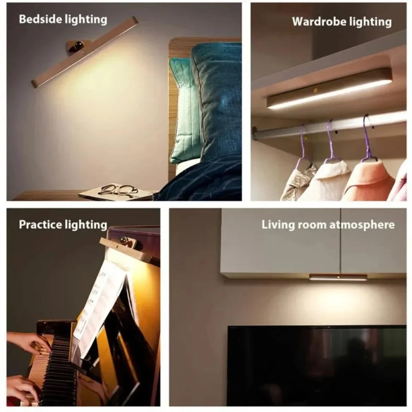 Wooden Cordless LED Night Light