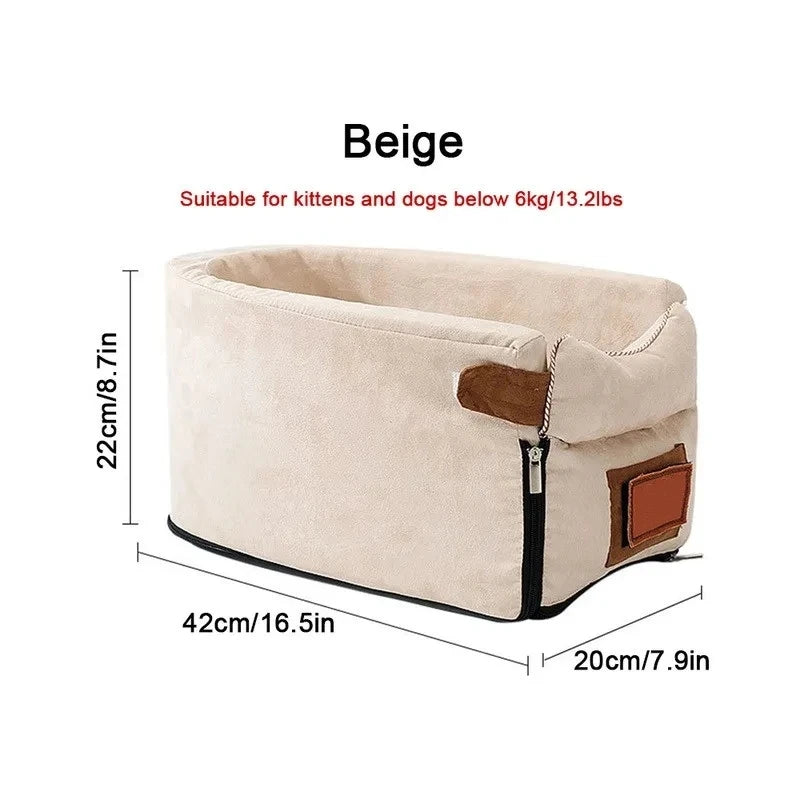 Car Central Dog Car Seat Bed Portable Carrier
