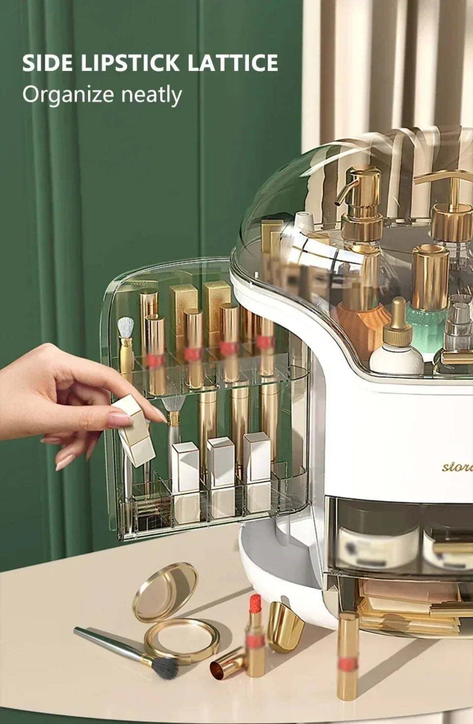 Makeup Organizer Transparent Jewelry Cosmetic Storage Box
