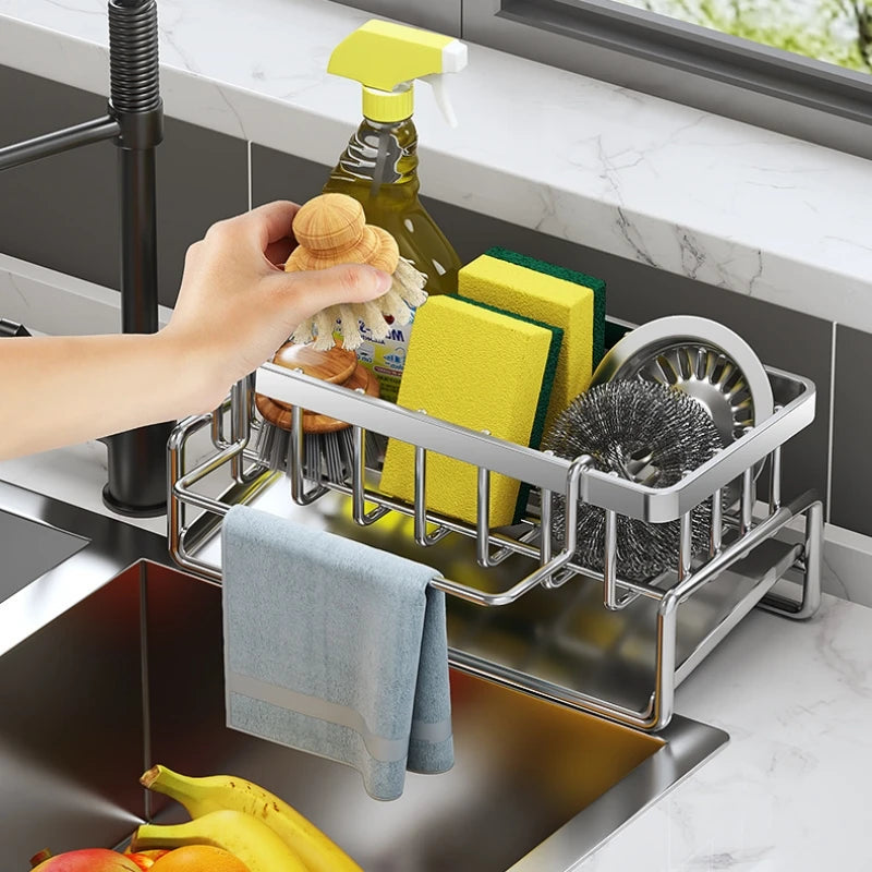 Kitchen Sink Drain Rack Shelf Organizer