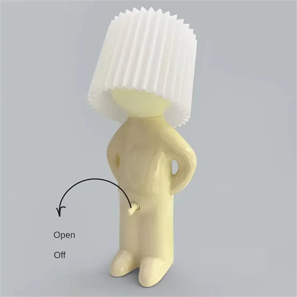 Boy Night Light Shy Man Lamp