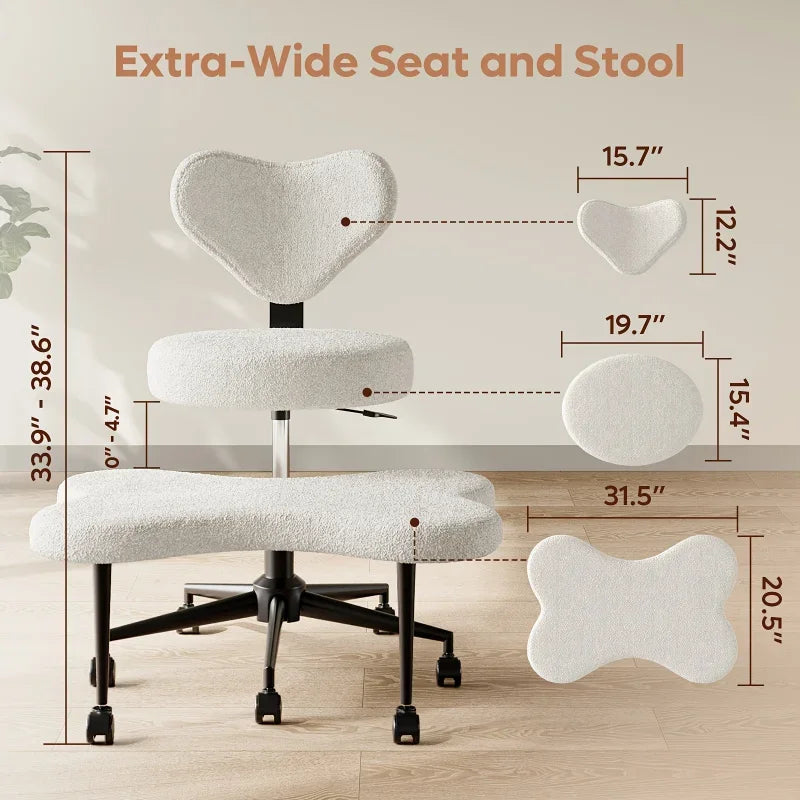 Ergonomic Cross-Legged Chair