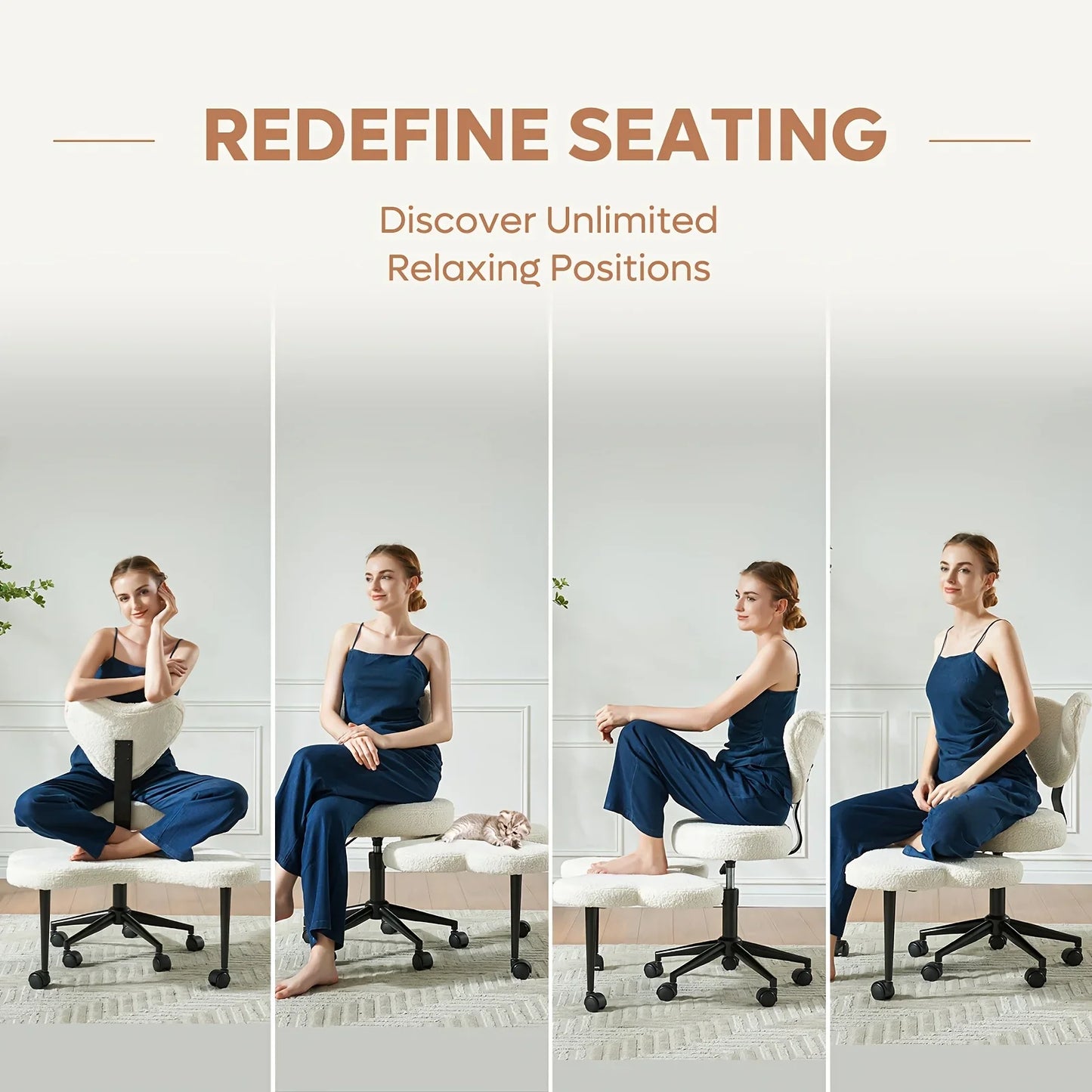 Ergonomic Cross-Legged Chair