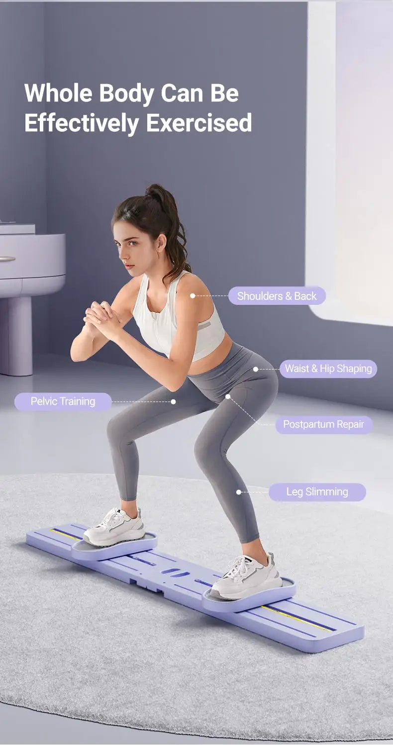 "Foldable 3-in-1 Ski Trainer: Leg, Pelvic & Hip Strengthener