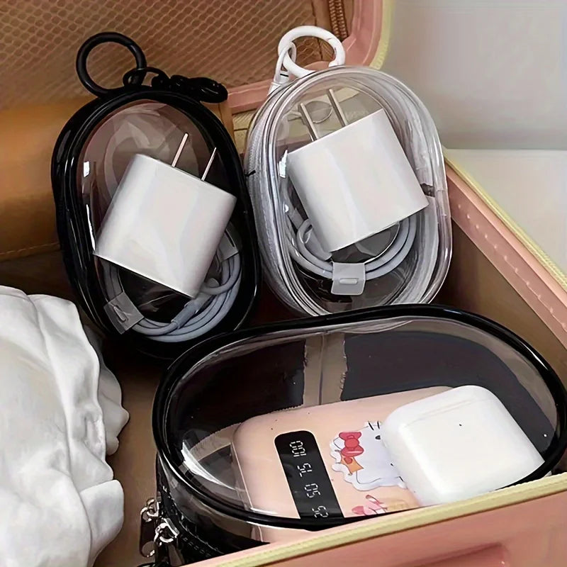 Portable Mini Clear Zipper Storage Bag