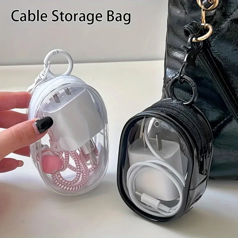 Portable Mini Clear Zipper Storage Bag