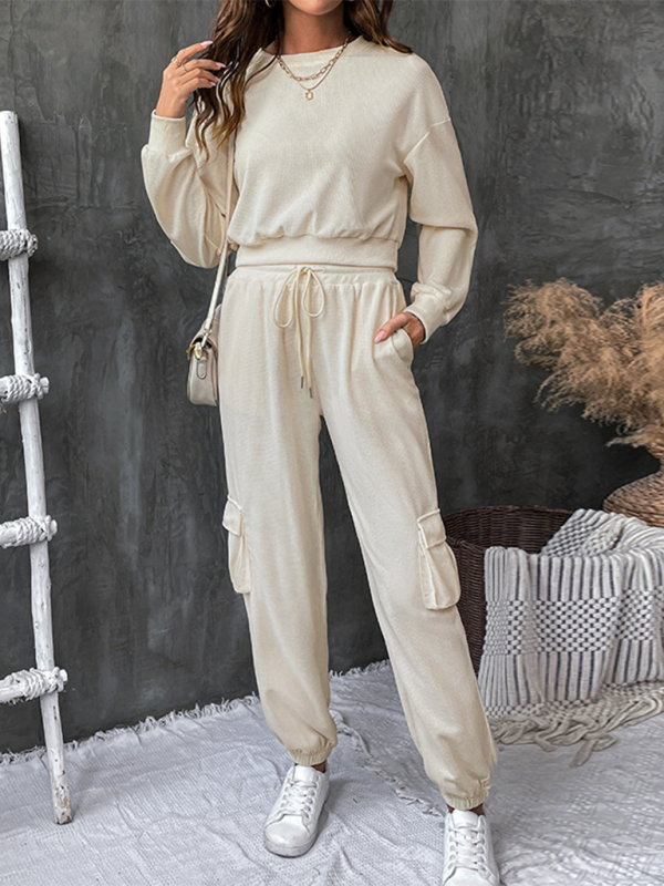 New Solid color texture casual suit