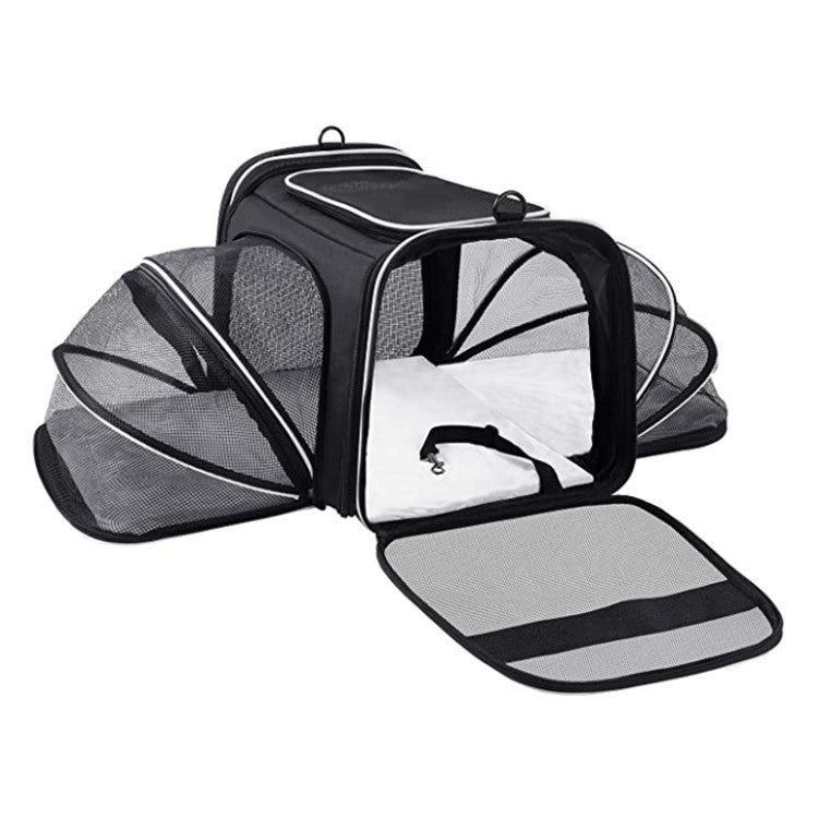 Carrier For Cat Pet Airline Approved Expandable Foldable Soft dog and Cat Travel Bag