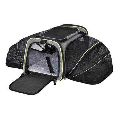 Carrier For Cat Pet Airline Approved Expandable Foldable Soft dog and Cat Travel Bag