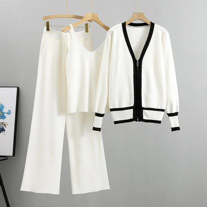2025 Spring,Summer 3 Piece Set Women Long Sleeve