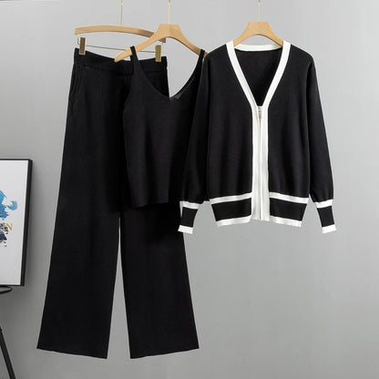 2025 Spring,Summer 3 Piece Set Women Long Sleeve