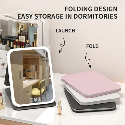 Rechargeable Dimmable LED Makeup Mirror