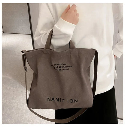 Japanese Canvas Simple Cross-body Bag (unisex)