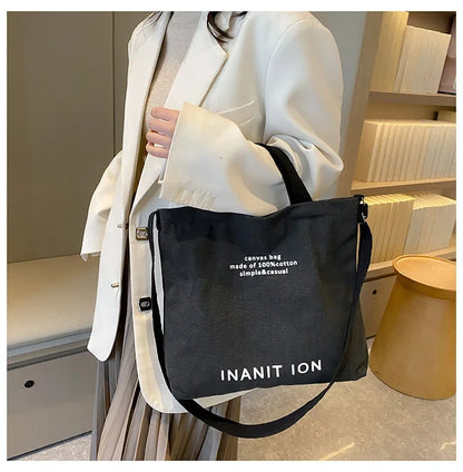 Japanese Canvas Simple Cross-body Bag (unisex)