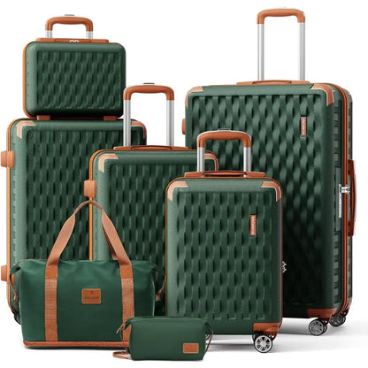 Luggage Sets 7 Piece Suitcase Set G