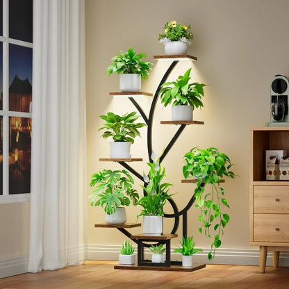 8 Tiered Plant Stand with Grow Lights