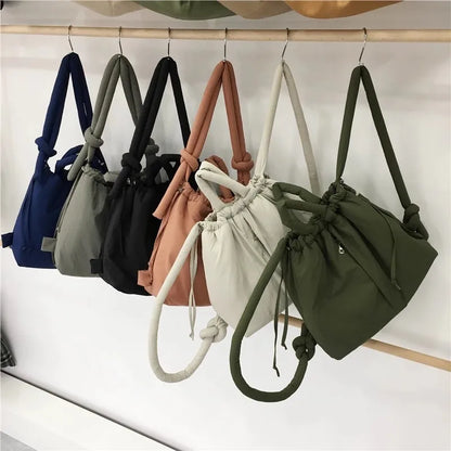 Casual designer soft puffer shoulder crossbody bags