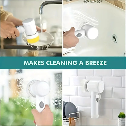 3-1 Electric Cleaning Brush Spin Scrubber