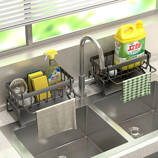 Kitchen Sink Drain Rack Shelf Organizer