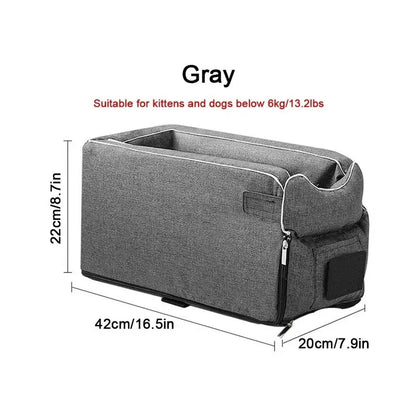 Car Central Dog Car Seat Bed Portable Carrier