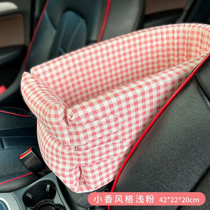 Car Central Dog Car Seat Bed Portable Carrier