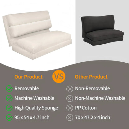 Extra Wider Soft Bean Bag Sofa Bed