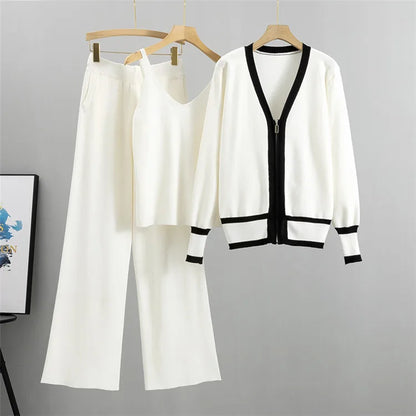 2025 Spring,Summer 3 Piece Set Women Long Sleeve