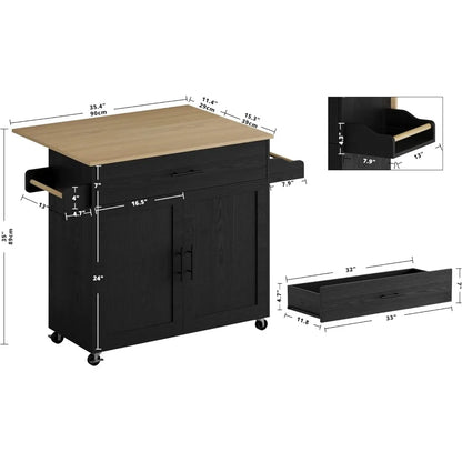 Rolling Kitchen Island Table