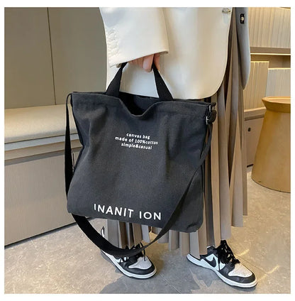 Japanese Canvas Simple Cross-body Bag (unisex)