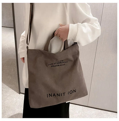 Japanese Canvas Simple Cross-body Bag (unisex)