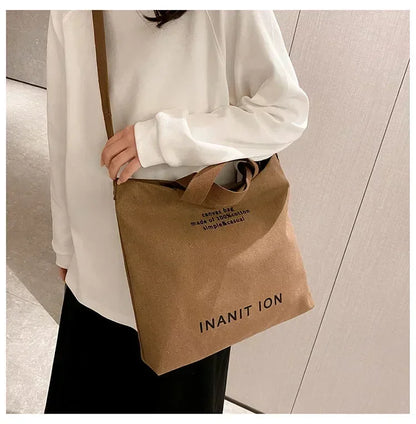 Japanese Canvas Simple Cross-body Bag (unisex)