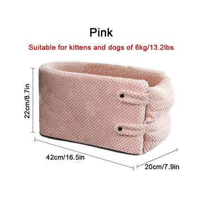 Car Central Dog Car Seat Bed Portable Carrier