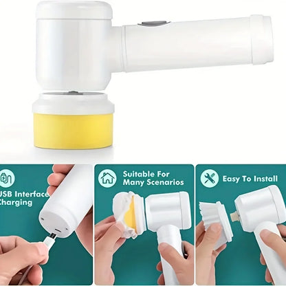 3-1 Electric Cleaning Brush Spin Scrubber