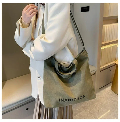 Japanese Canvas Simple Cross-body Bag (unisex)