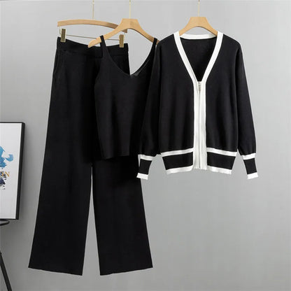 2025 Spring,Summer 3 Piece Set Women Long Sleeve