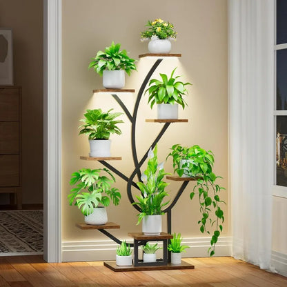 8 Tiered Plant Stand with Grow Lights