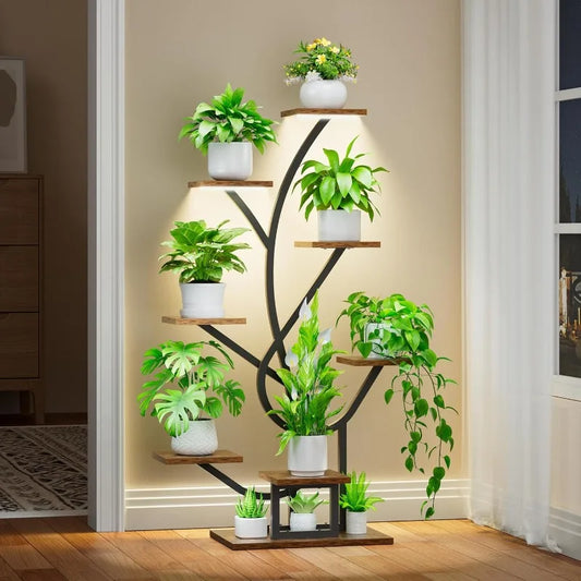 8 Tiered Plant Stand with Grow Lights