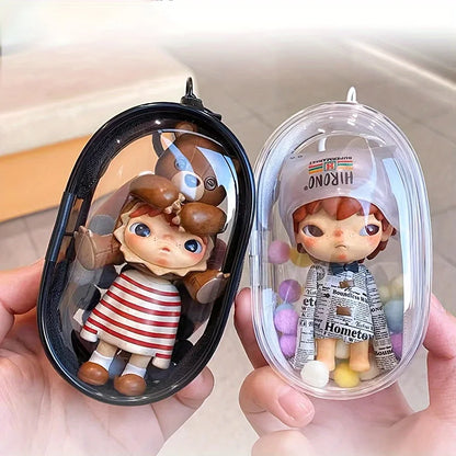 Portable Mini Clear Zipper Storage Bag