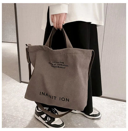 Japanese Canvas Simple Cross-body Bag (unisex)